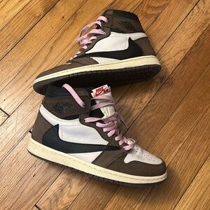 Nike Brown and White Athletic Shoes